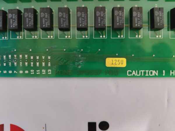 Kone 376637 H09 Opto Isolator PCB Card 393099G01 Rev 3.1