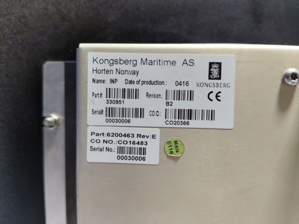 Kongsberg Maritime 330951 INP Control Room Panel 6200463 Rev E