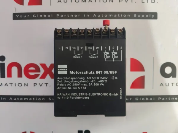 Kriwan INT 69/69F motor protection relay 54 A 173