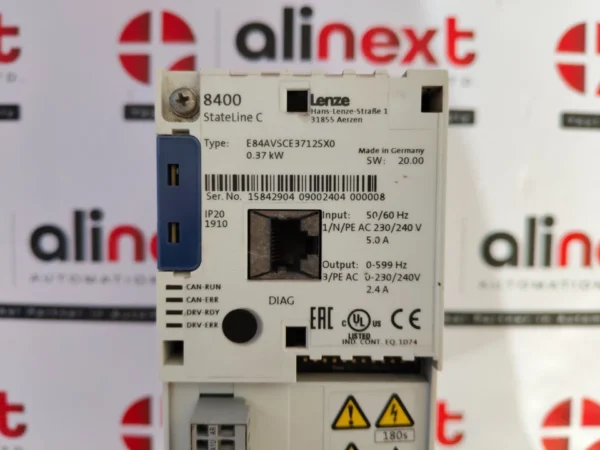  Lenze 8400 StateLine C frequency inverter E84AVSCE3712SX0