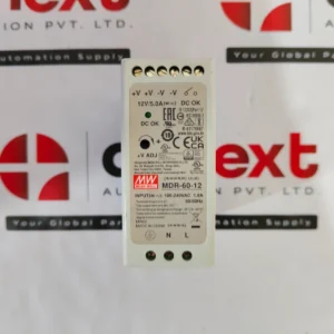 Mean Well MDR-60-12 DIN rail power supply 12V DC at 5.0A