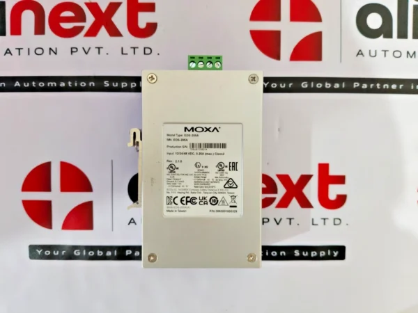 Moxa EDS-205A industrial unmanaged Ethernet switch 12/24/48 VDC,0.25A Rev 2.1