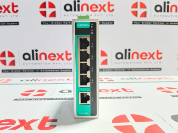 Moxa EDS-205A industrial unmanaged Ethernet switch 12/24/48 VDC,0.25A Rev 2.1