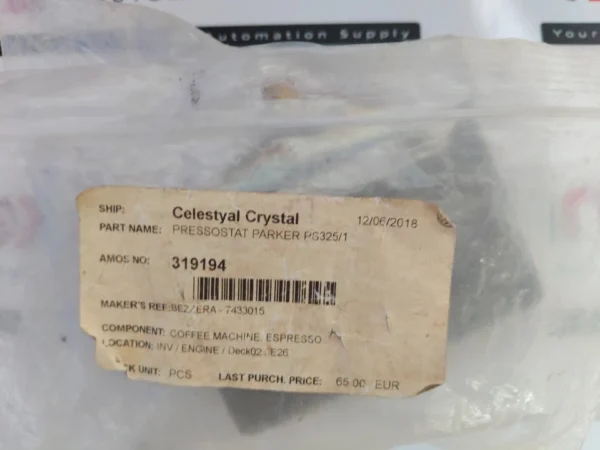 Parker PS325-1C-SX pressure switch