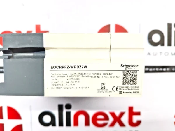 Schneider Electric EOCRPFZ-WRDZ7W Electronic Overload Relay 85-250 VAC/DC 0.5-60A