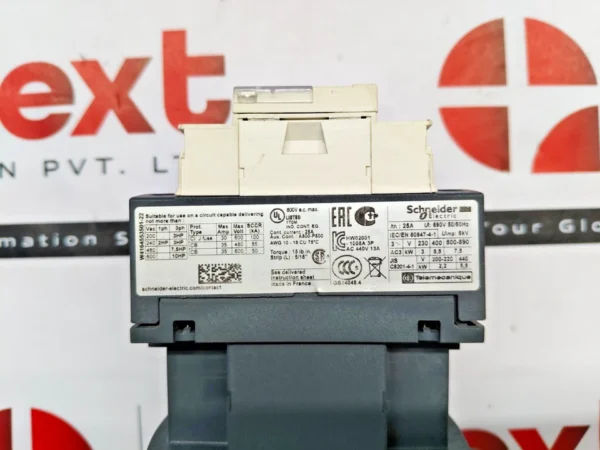 Schneider Electric TeSys LC1D12 D power contactor 220V50/60Hz