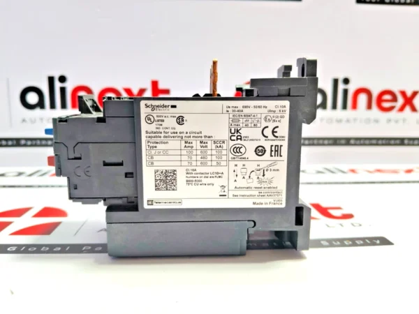 Schneider Electric TeSys LRD 340 thermal overload relay 30-40A 690V 50-60Hz