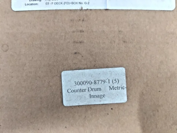 Whessoe Varec 300090-8779-1 Counter Drum Assembly 00-90