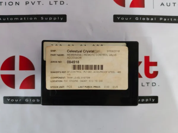 membrane remote control valve accessory 084518