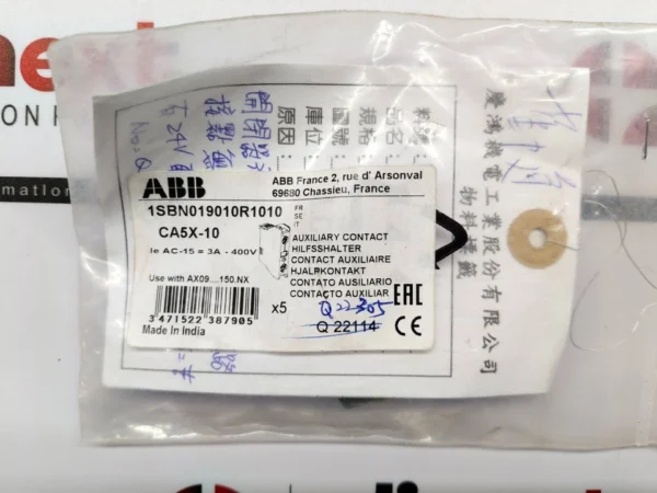 ABB CA5X-10 Auxiliary Contact Block 690V 18A