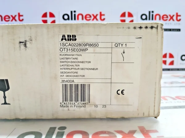 ABB OT315E03WP switch-disconnector 315A 690V 50/60Hz
