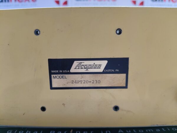 Acopian Model 24PT20-230 power supply 