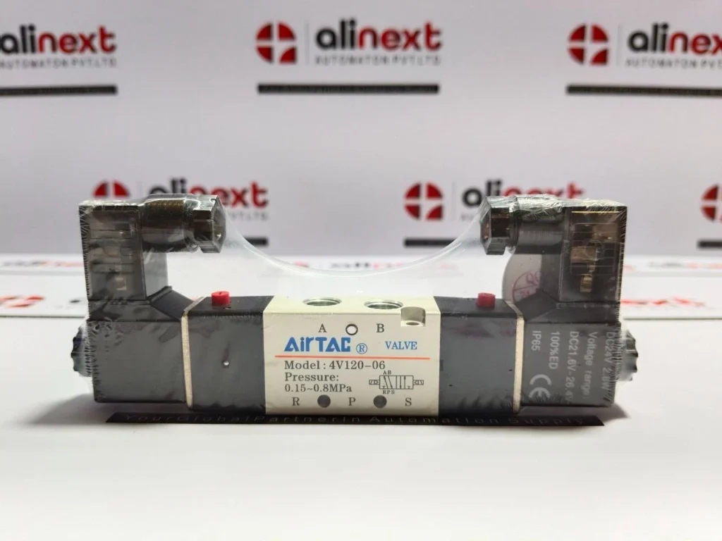 Airtac 4V120-06 Double Solenoid Valve  0.15-0.8 MPa DC24V 2.8W
