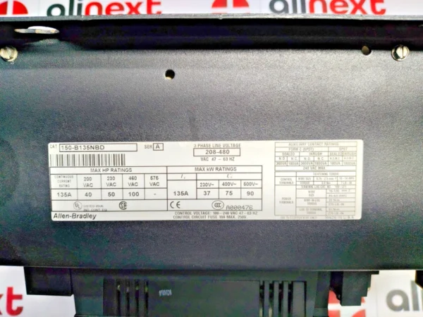 Allen-Bradley 150-B135NBD SMC Dialog Plus Smart Motor Controller 208-480VAC 47-63Hz