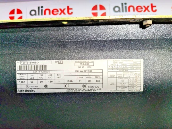 Allen-Bradley 150-B180NBD SMC Dialog Plus Smart Motor Controller 208-480VAC 47-63Hz