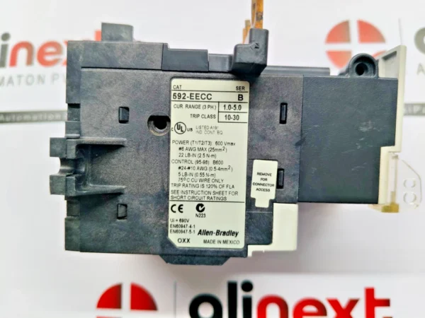 Allen-Bradley 592-EECC thermal overload relay 690V 1.0-5.0 10-30