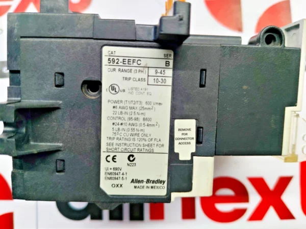 Allen-Bradley 592-EEFC E1 Plus Solid State Overload Relay 10-30 690V