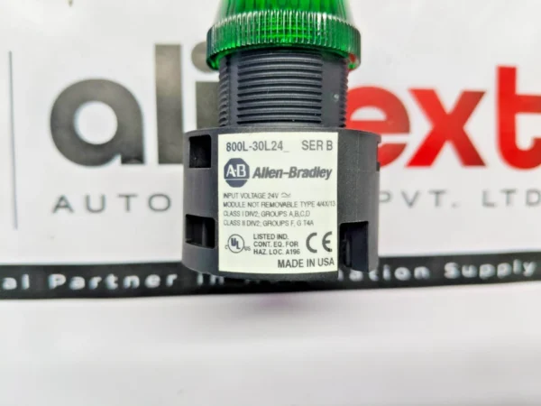 Allen-Bradley 800L-30L24G industrial indicator light 24VDC 30mm