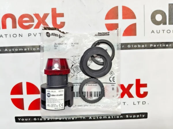 Allen-Bradley 800L-30L24R red pilot light 24V