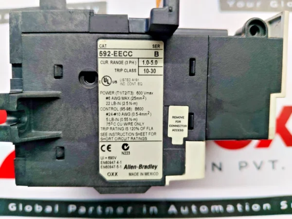 Allen-Bradley Bulletin 592-EECC E1 Plus solid-state overload relay 10-30 690V