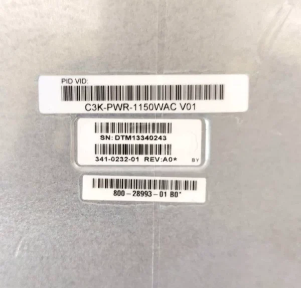 Cisco C3K-PWR-1150WAC V01 1150W AC Power Supply