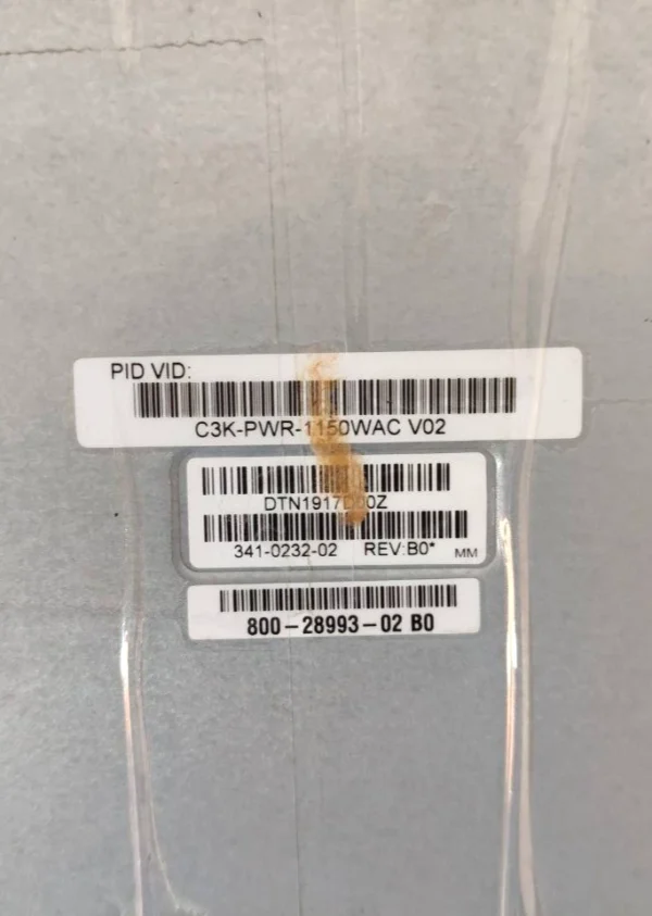 Cisco C3K-PWR-1150WAC V02 Power Supply Module DPS-1150AB AB