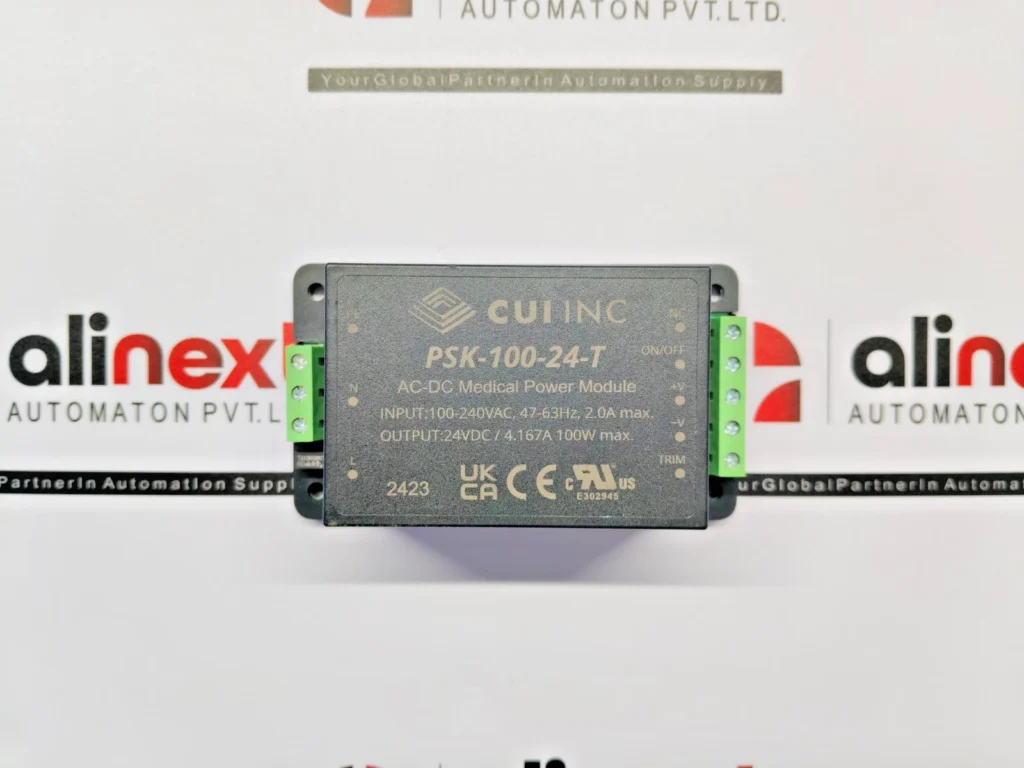 Cuiinc PSK-100-24-T AC-DC medical power module 100-240VAC 47-63Hz 2.0A max.