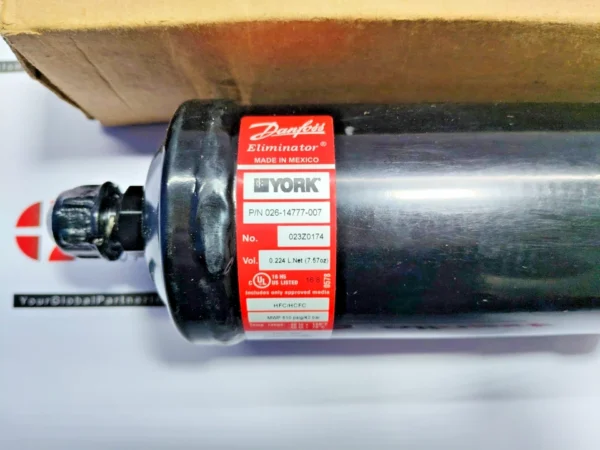 Danfoss/York Eliminator 610 Psig Filter Drier 026-14777-007