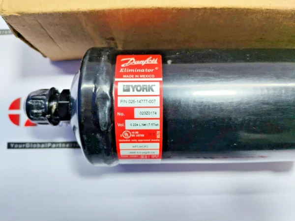 Danfoss/York Eliminator 610 Psig Filter Drier 026-14777-007