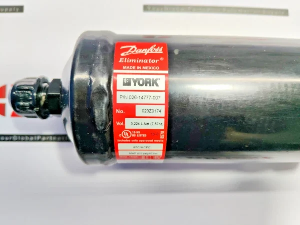 Danfoss/York Eliminator 610 Psig Filter Drier 026-14777-007