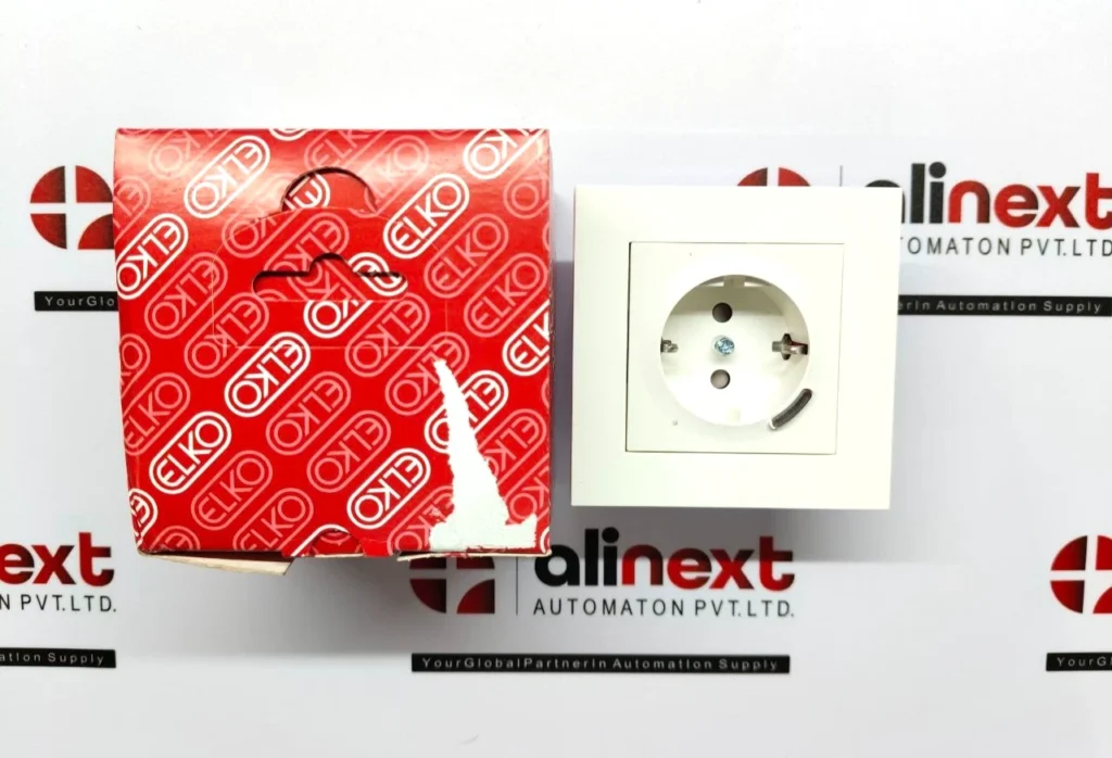 EU Schuko Wall Socket Outlet Type F, 16A 230V/50Hz ESC5011 / EUI-64 Series