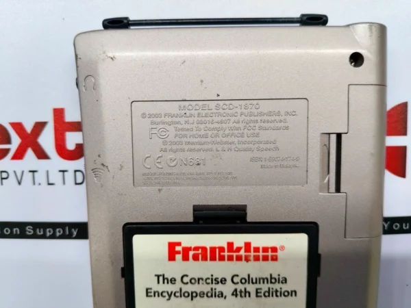 Franklin SCD-1870 Merriam-Webster's Collegiate Dictionary