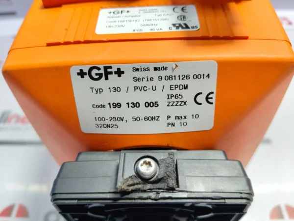 Georg Fischer Typ 130 PVC-U EPDM series electric actuator EA21 100-230V 50/60Hz