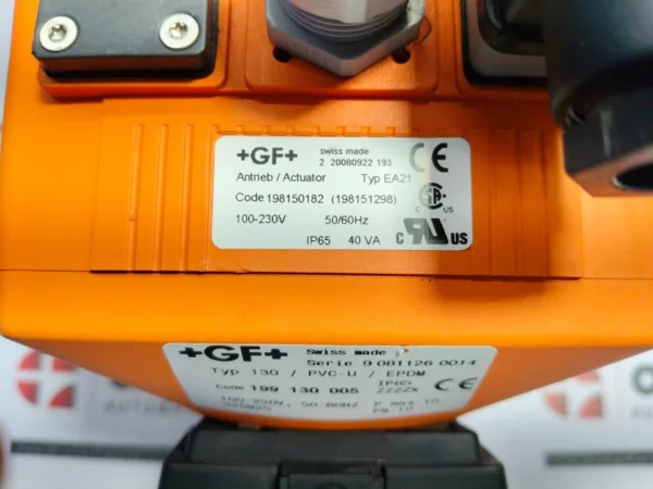 Georg Fischer Typ 130 PVC-U EPDM series electric actuator EA21 100-230V 50/60Hz