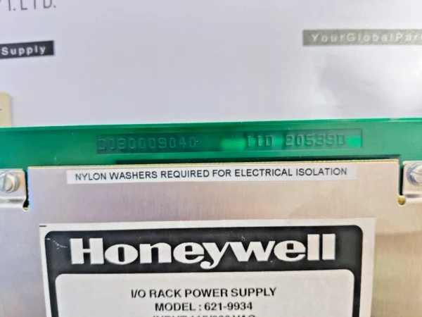 Honeywell 621-9934 I/O Rack Power Supply module 115/230VAC 47-63Hz