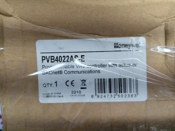 Honeywell PVB4022AS-E BACnet programmable VAV controller 24VAC 50/60Hz
