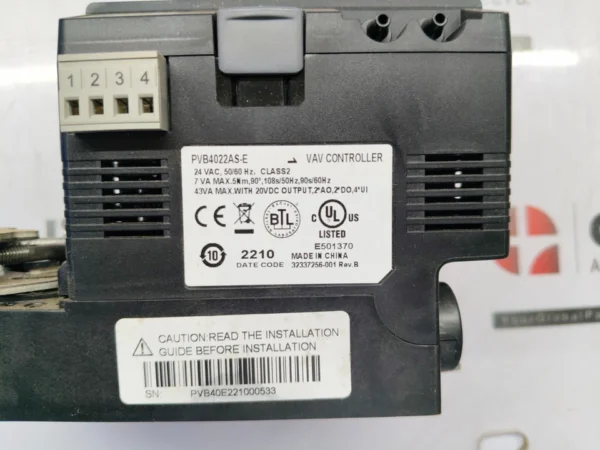 Honeywell PVB4022AS-E BACnet programmable VAV controller 24VAC 50/60Hz