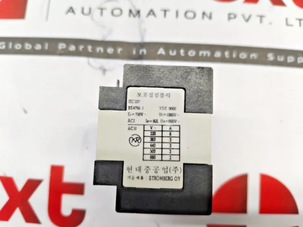 Hyundai HAC 40 auxiliary contact block 660V 16A