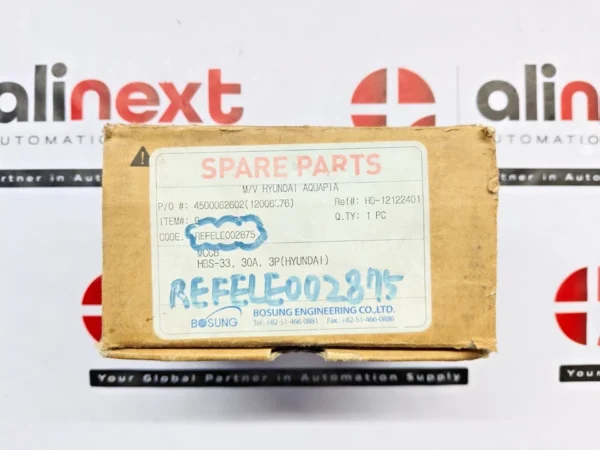 Hyundai MCCB HIBS 33 molded case circuit breaker 30A 50/60Hz