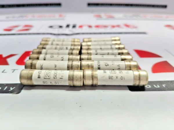 Lot of 14x IFO 20A cylindrical fuses 500V 1.9W