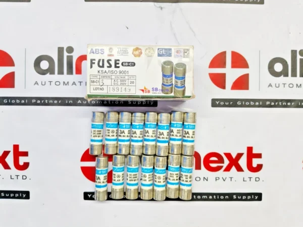Lot of 15x SB SB-C1 type cylindrical fuse 3A 500VAC 250VDC