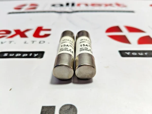Lot of 2x 15A gG/gL ceramic cartridge fuse 14X15mm 500VAC