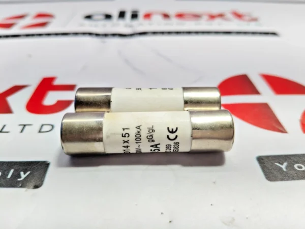 Lot of 2x 15A gG/gL ceramic cartridge fuse 14X15mm 500VAC