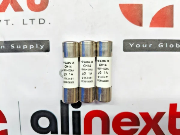 Lot of 3X GLOBAL CH14 Cylindrical Fuse, 690V~ 100KA