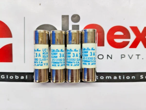 Lot of 4x Utsunomiya Electric Cello-Lite UC1 fuses 3A 500VAC 250VDC