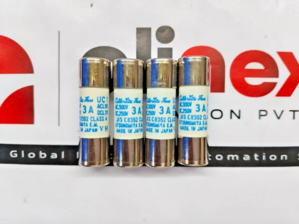 Lot of 4x Utsunomiya Electric Cello-Lite UC1 fuses 3A 500VAC 250VDC