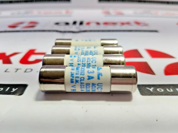Lot of 4x Utsunomiya Electric Cello-Lite UC1 fuses 3A 500VAC 250VDC
