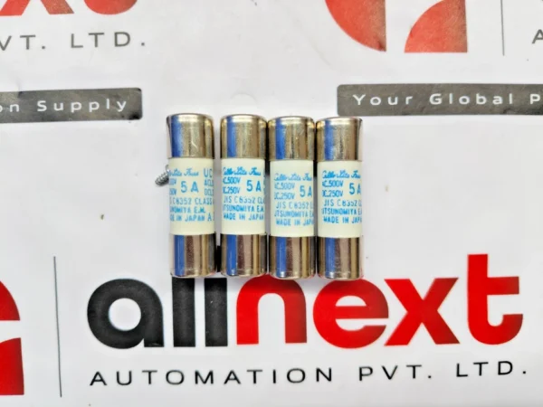 Lot of 4x Utsunomiya Electric UC1 Cello-Lite Fuses 5A 500VAC 250VDC 