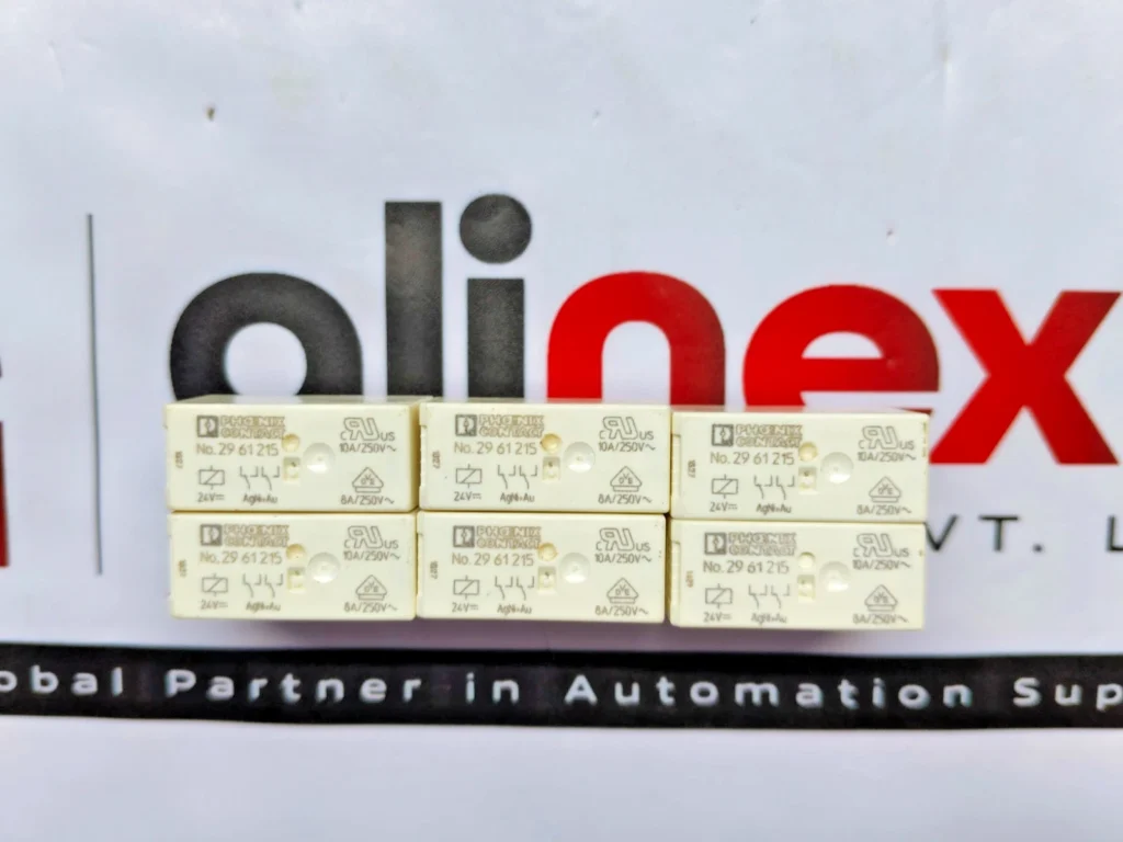 Lot of 6x Phoenix Contact 2961215 power relays 10A/250V