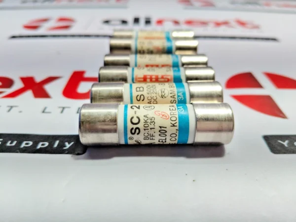 Lot of 6x SB SC-2 fast-acting cartridge fuses 3A BSN0427-EL001